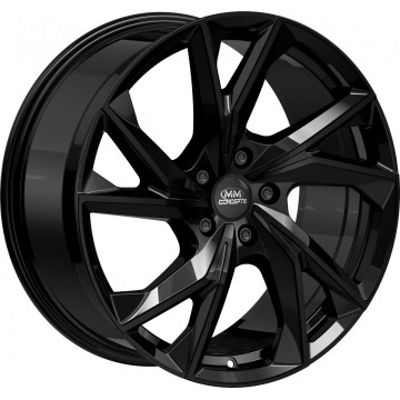 9x20 ET45 - LK5/120 ML65.1 MM Wheels MM07 glossy black