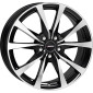 7x17 ET35 - LK5/114.3 ML66.1 Autec Typ BX - Brixen schwarz poliert