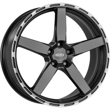 9.5x20 ET28 - LK5/112 ML70.1 Dotz MarinaBay gunmetal/polished lip