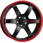 8.5x19 ET35 - LK5/114.3 ML72.5 Borbet DB8GT2 black matt rim red