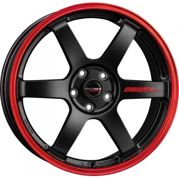 8.5x19 ET45 - LK5/114.3 ML72.5 Borbet DB8GT2 black matt rim red