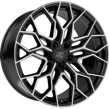 10.5x20 ET40 - LK5/112 ML66.56 MSW MSW 51 gloss black full polished