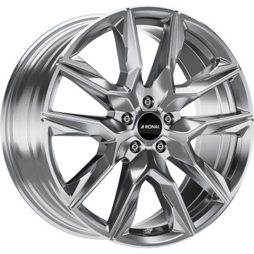 10.5x21 ET64 - LK5/130 ML71.58 Ronal R71 platinum silver