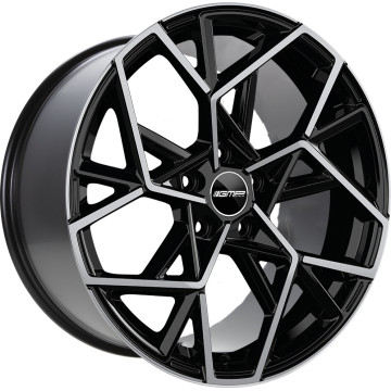 7.5x18 ET35 - LK5/110 ML65.1 GMP Cartesio black diamond