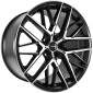 10x21 ET38 - LK5/112 ML66.6 Momo RFX01 black matt polish