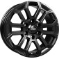 7.5x17 ET27 - LK6/139.7 ML100.1 CMS C35 complete black gloss