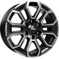 7.5x17 ET27 - LK6/139.7 ML100.1 CMS C35 diamond black gloss