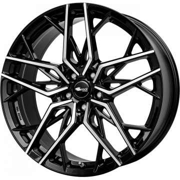 8.5x19 ET35 - LK5/112 ML66.6 Brock B44 schwarz front-poliert