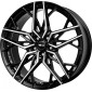 8.5x19 ET35 - LK5/112 ML66.6 Brock B44 schwarz front-poliert