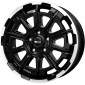 7.5x18 ET50 - LK5/160 ML65.1 Brock B45 schwarz front-poliert