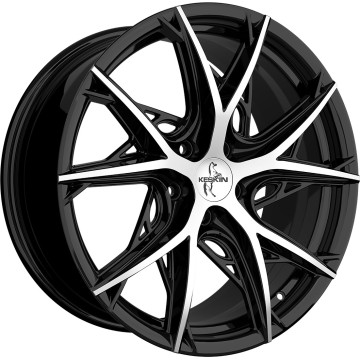 8.5x19 ET45 - LK5/114.3 ML72.6 Keskin KT24 Thunder black front polish