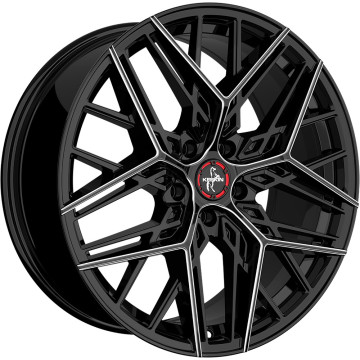8.5x20 ET30 - LK5/112 ML66.6 Keskin KT25 Pearl black secret diamond