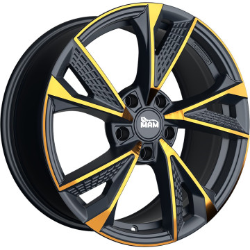 8x18 ET40 - LK5/108 ML72.6 MAM RS6 matt black front copper