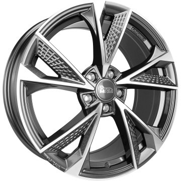 8.5x20 ET45 - LK5/114.3 ML72.6 MAM RS6 paladium front polish