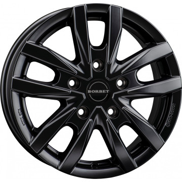 6x16 ET68 - LK5/118 ML71.1 Borbet CW5 black matt