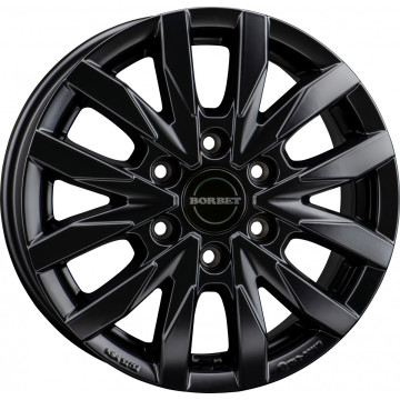 6.5x17 ET62 - LK6/130 ML84.1 Borbet CW6 black matt