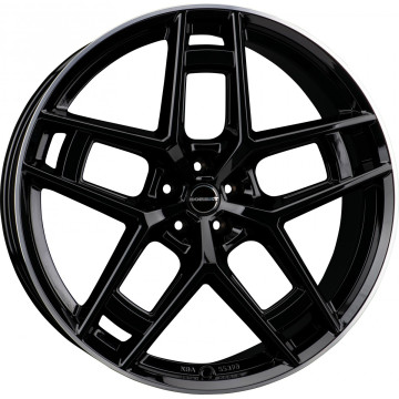 10.5x24 ET20 - LK5/112 ML66.6 Borbet TF black rim polished glossy