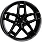 10.5x24 ET34 - LK5/120 ML72.5 Borbet TF black rim polished glossy