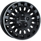 6.5x16 ET50 - LK5/120 ML65.1 Mak Overland gloss black mirror ring