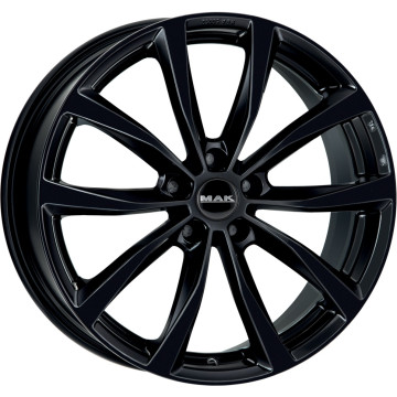 7.5x17 ET46 - LK5/100 ML57.1 Mak Wolf gloss black