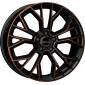 7.5x18 ET45 - LK5/114.3 ML76 Mak Stilo black & bronze
