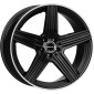 9.5x20 ET22 - LK5/112 ML66.6 Mak Lewis-D gloss black mirror ring
