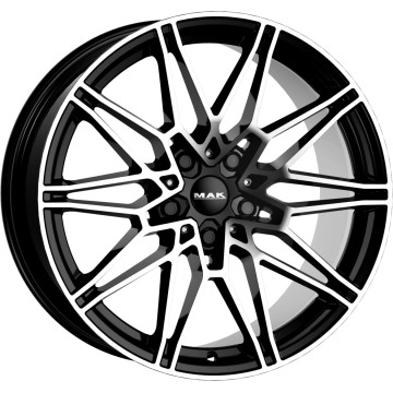 9.5x19 ET20 - LK5/112 ML66.6 Mak Koenig-D black mirror