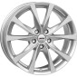 7x18 ET45 - LK5/112 ML57.1 Autec Typ BX - Brixen brillantsilber