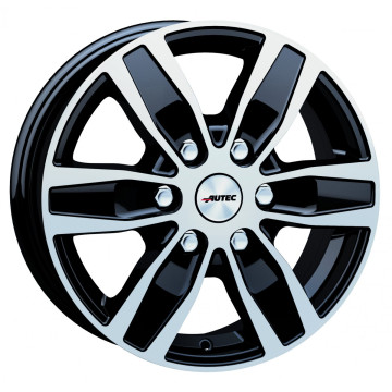 6.5x16 ET50 - LK6/120 ML74.6 Autec Typ Q - Quantro 6-Loch schwarz poliert