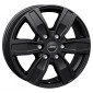 7x17 ET45 - LK6/120 ML74.6 Autec Typ Q - Quantro 6-Loch schwarz matt