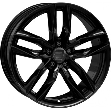 8.5x19 ET45 - LK5/108 ML63.4 2DRV WH40 schwarz glänzend lackiert