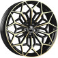 10x21 ET38 - LK5/112 ML66.6 Antera A105 piano black champagne