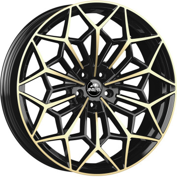 8.5x21 ET42 - LK5/108 ML75 Antera A105 piano black champagne