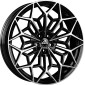 9.5x22 ET18 - LK5/112 ML66.6 Antera A105 piano black diamond