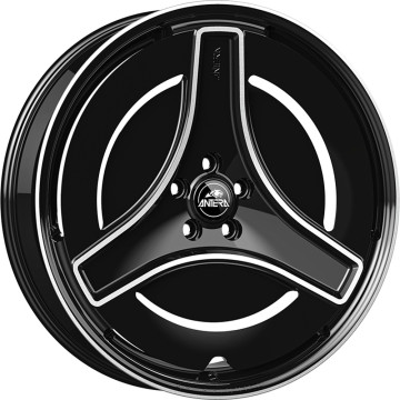10x24 ET35 - LK5/120 ML72.6 Antera A303 piano black diamond