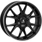 7x17 ET48 - LK5/112 ML66.6 itWheels Kira gloss black polished lip
