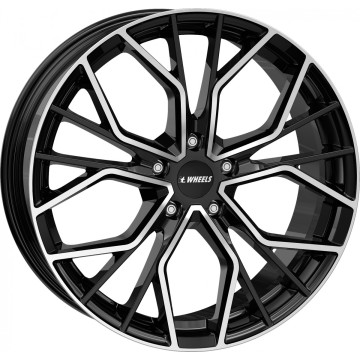 8x18 ET45 - LK5/108 ML73.1 itWheels Tiara gloss black polished