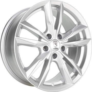 6.5x16 ET40 - LK5/114.3 ML72.3 Momo Fast silver glossy