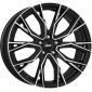 8x18 ET46 - LK5/112 ML57.1 AEZ Toronto black/polished