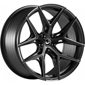 8.5x19 ET35 - LK5/108 ML73.1 Barracuda Razzer mattblack PureSports gefräst