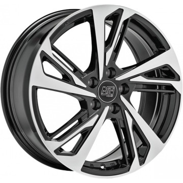 7x17 ET46 - LK5/112 ML57.1 MSW MSW 60 gloss black full polished