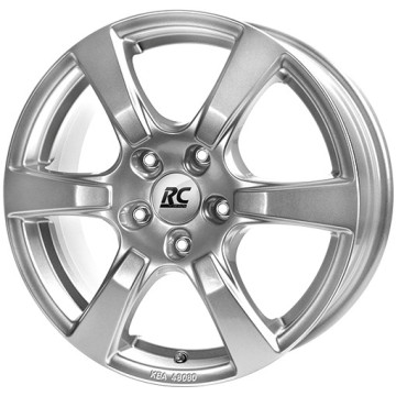 6.5x16 ET46 - LK5/114.3 ML67.1 RC-Design RC20 kristallsilber