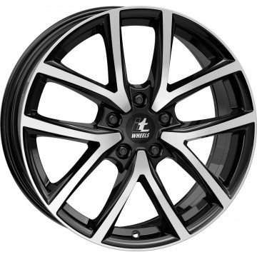 7x17 ET35 - LK5/112 ML70.1 itWheels Mira gloss black polished