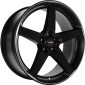 8x18 ET42 - LK5/100 ML72.3 Momo Five black matt polish