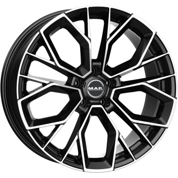 11.5x22 ET52 - LK5/112 ML66.6 Mak Stilo-D black mirror