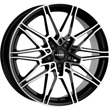 7.5x18 ET22 - LK5/112 ML66.6 Mak Koenig black mirror