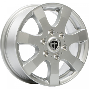 6.5x16 ET50 - LK5/120 ML65.1 Tomason TN3F silver painted