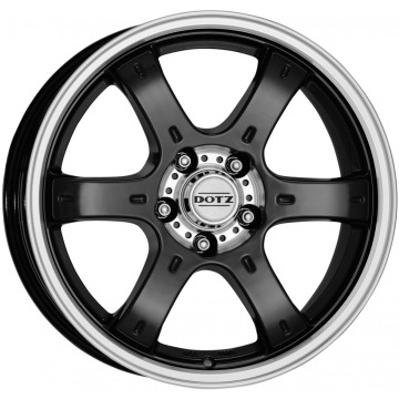 8x17 ET35 - LK6/139.7 ML67.1 Dotz Crunch black polished
