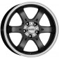 8x17 ET35 - LK6/139.7 ML67.1 Dotz Crunch black polished