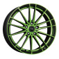 8x19 ET45 - LK5/112 ML70.1 Dotz Fast15 black matt green polished